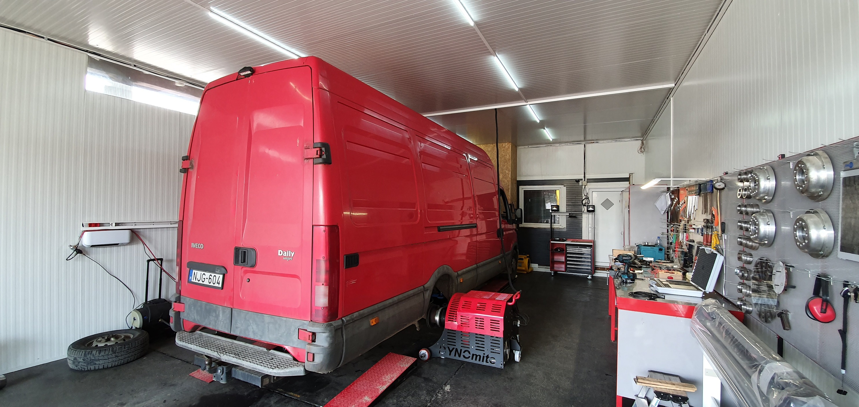 Iveco Daily teherautó teljesítménymérés